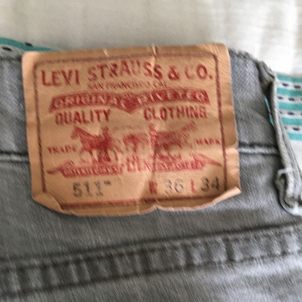 Levi’s 511 skinny jeans, 36W/34L, grey